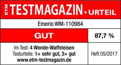 Emerio WM-110984 Wafelmaker Zwart - thumbnail