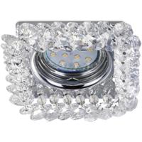 Inbouwspot Vierkant Chroom Aluminium GU10 - 100mm - thumbnail