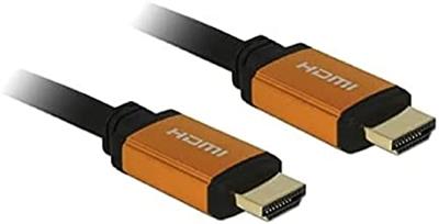 Delock 85727 HDMI-kabel HDMI Aansluitkabel HDMI-A-stekker 1 m Zwart, Goud Afgeschermd (drievoudig), Vergulde steekcontacten, 8K UHD Delock 85727 HDMI-kabel HDMI Aansluitkabel HDMI-A-stekker 1 m Zwart, Goud Afgeschermd (drievoudig), Vergulde steekcontacten, 8K UHD