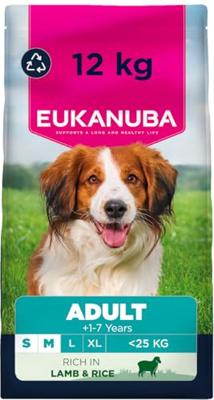EUKANUBA Adult Small/Medium Rich in lamb & rice - droog hondenvoer - 12kg