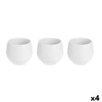 Pottenset Wit Plastic 16,5 x 16,5 x 14,5 cm (4 Stuks) - thumbnail