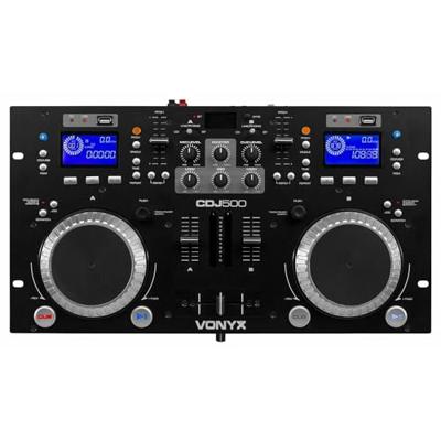 Vonyx CDJ500 Dubbele speler met versterker CD/MP3/USB/BT Vonyx CDJ500 Dubbele speler met versterker CD/MP3/USB/BT