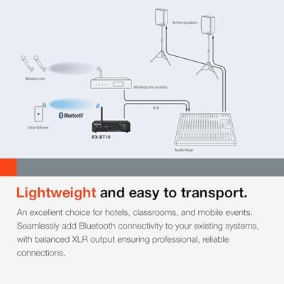 Tascam RX-BT10 Stereo Bluetooth Receiver
