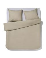 HEMA Dekbedovertrek 200x200/220cm zacht katoen grijs groen (groen) - thumbnail
