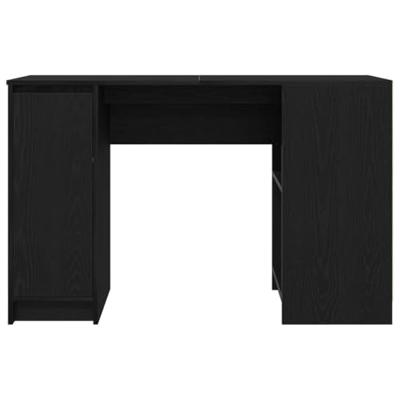 Bureau 120x42x76 cm spaanplaat zwart eikenkleurig