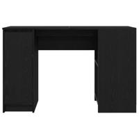 Bureau 120x42x76 cm spaanplaat zwart eikenkleurig - thumbnail