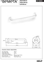 Handgreep Sapho Handicap 60cm Wit - thumbnail