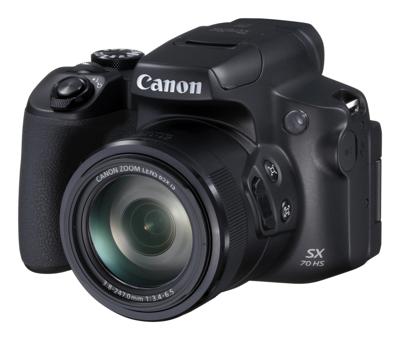 Canon PowerShot SX70 HS (20,3 MP, 65x optische zoom, draai- en zwenkbaar lcd-scherm van 7,5 cm, wifi, 4K-video)
