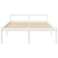 Bedframe massief grenenhout wit 150x200 cm 5FT king - thumbnail