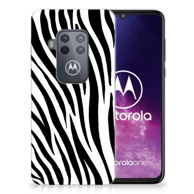 Motorola One Zoom | TPU Hoesje | Zebra