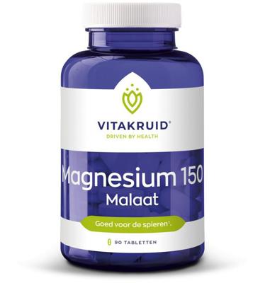 Vitakruid Magnesium 150 Malaat met Vitamine B6 (P-5-P) 90 Vitakruid Magnesium 150 Malaat met Vitamine B6 (P-5-P) 90