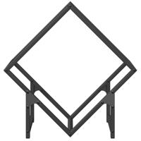 Brandhoutrek 50x25x50 cm koudgewalst staal zwart - thumbnail