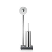 Toiletrolhouder En Borstel Blomus Menoto Design Geborsteld RVS Mat - thumbnail