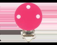 Siliconen speenklem Fuchsia - thumbnail