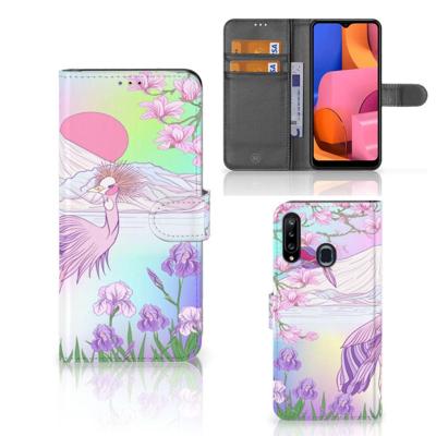 Samsung Galaxy A20s | Telefoonhoesje | Met pasjeshouder | Bird Samsung Galaxy A20s | Telefoonhoesje | Met pasjeshouder | Bird