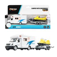 Toi Toys Camper met sneeuwscooter 23cm - thumbnail