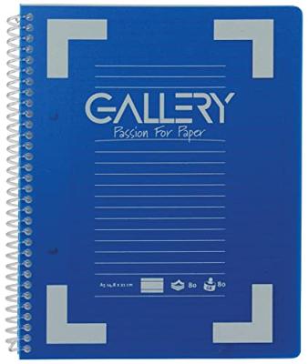 Gallery Traditional spiraalschrift ft A5, gelijnd, geassorteerde kleuren, 160 bladzijden