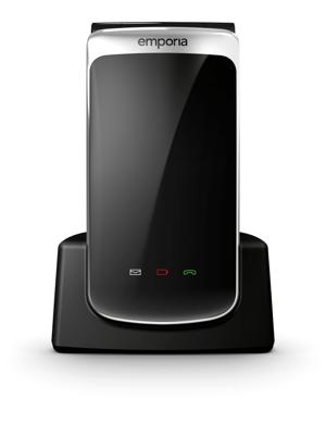 Smartphone emporia Zwart