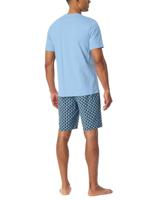 Schiesser Schiesser Pyjama Short pacific blue 181157 56/XXL - thumbnail
