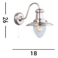 Searchlight WandlampFisherman - 5331-1SS - thumbnail