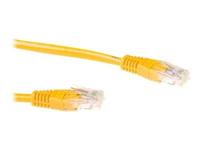 ACT Gele 15 meter U/UTP CAT6A patchkabel snagless met RJ45 connectoren - thumbnail