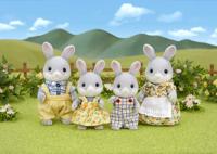 Set Poppen Sylvanian Families Family Gray Rabbit - thumbnail