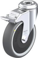 Blickle LKRA-PATH 126KF-FI-ELS Zwenkwiel met rem Wieldiameter: 125 mm Draagvermogen (max.): 120 kg 1 stuk(s) - thumbnail