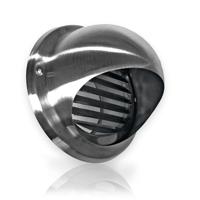 Bolrooster BWS Ventilatie Aansluitmaat Ø 125 mm Met Muggengaas RVS Boss & Wessing - thumbnail