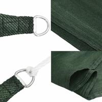 VidaXL Zonnezeil 160 g/m² 3x5 m hdpe donkergroen - thumbnail