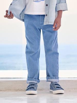 Cargobroek met denim-effect double stone