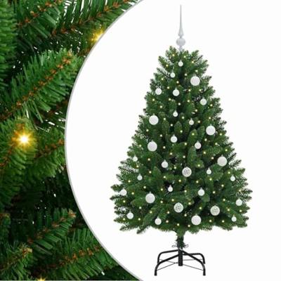 VidaXL Kunstkerstboom met 150 led groen 150 cm pvc en metaal