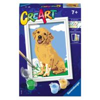 Ravensburger Creart schilderen op nummer - vriendelijke retriever - thumbnail