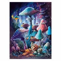 Ravensburger legpuzzel maanlicht paddestoelen glow in the dark - 500st. - thumbnail
