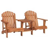 Dubbele loungestoel Relax hardhout - thumbnail