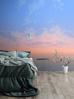 Livingwalls The Wall II - Blauw - Wolken - 392291