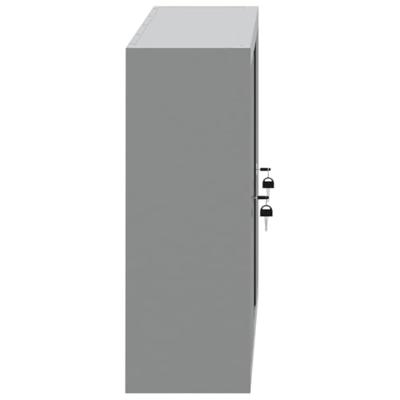 Gereedschapskast met plank Zwart en grijs 100 x 20 x 55 cm