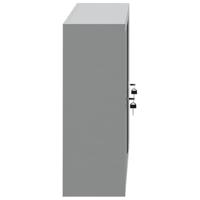 Gereedschapskast met plank Zwart en grijs 100 x 20 x 55 cm - thumbnail