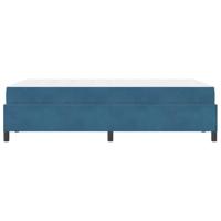 Bedframe met matras Donkerblauw en wit 120 x 200 cm Fluweel - thumbnail