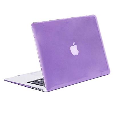 MacBook Air 13.3 inch Kristal structuur hard Kunststof Hoesje / Case (paars) - thumbnail