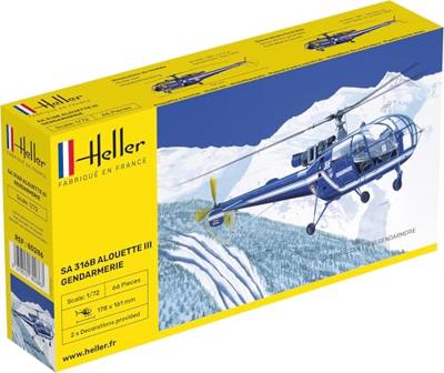 Heller 1/72 SA 316B Alouette lll Gendarmerie Heller 1/72 SA 316B Alouette lll Gendarmerie
