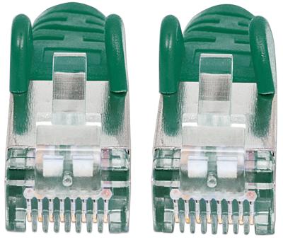 Intellinet 735681 RJ45 Netwerkkabel, patchkabel CAT 6 S/FTP 7.50 m Groen Vergulde steekcontacten 1 stuk(s)
