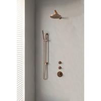 Copper Edition Thermostatische Inbouw Regendouche SET 13 - Koper Geborsteld - thumbnail