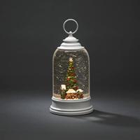 Konstsmide 4292-200 LED-lantaarn Kerstmarkt Warmwit LED Wit Watergevuld, Timer - thumbnail