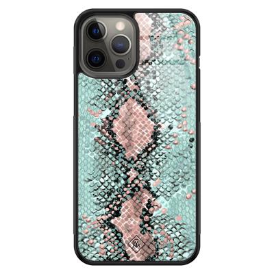 iPhone 12 Pro Max glazen hardcase - Baby snake iPhone 12 Pro Max glazen hardcase - Baby snake