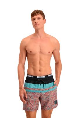 Puma Zwembroek Heritage Stripe Mid Pink Combo-XL