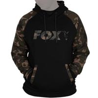 Fox Black / Camo Raglan Hoodie Small - thumbnail