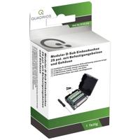 Quadrios 2010C259 D-sub bus Aantal polen: 25 Schroeven 1 set(s) - thumbnail