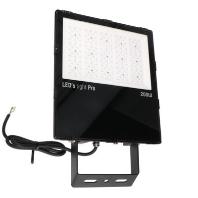 HeavyDuty LED Schijnwerper 200W - Waterdicht (IP66) & Corrosiebestendig (C4) - Zwart breedstraler