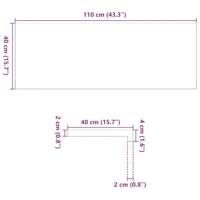VidaXL Vensterbanken 2 st 110x40x2 cm massief eikenhout lichtbruin - thumbnail