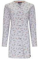 Grijs doorknoop nachthemd herten Quinty - thumbnail